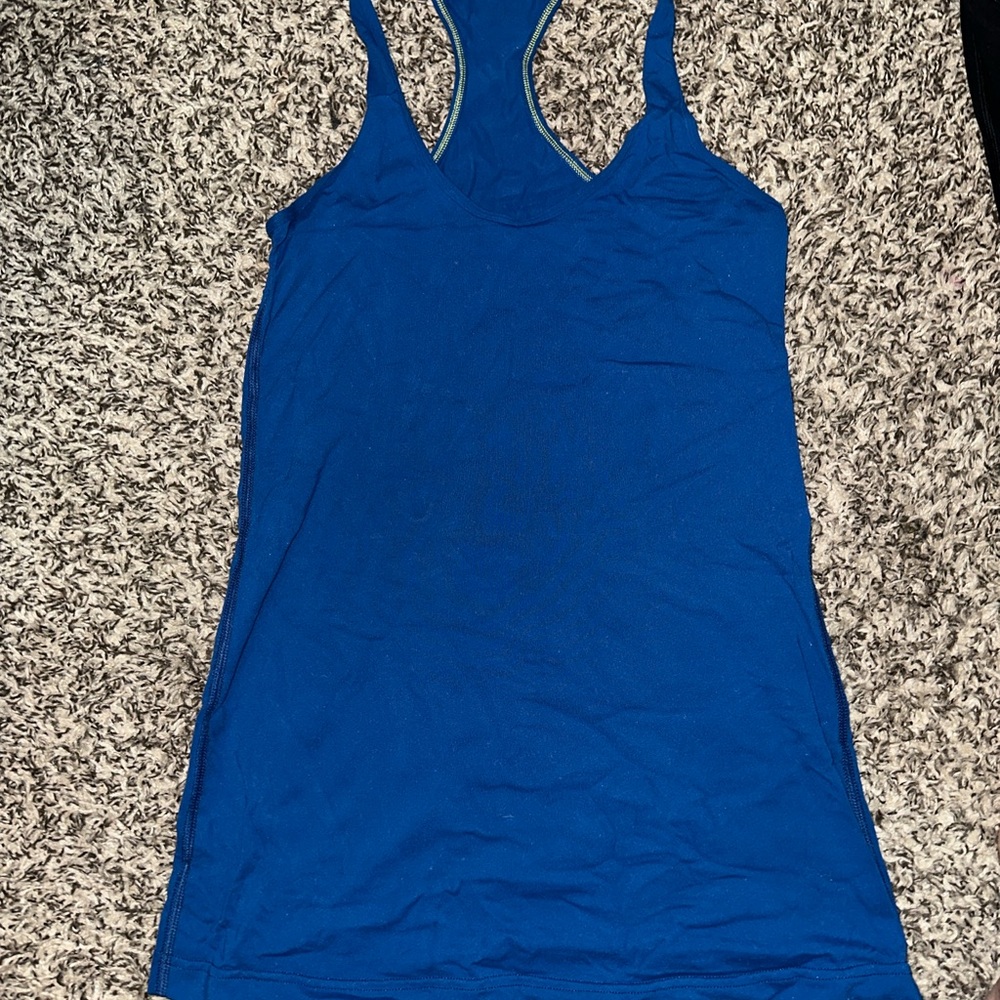Blue Racerback Tank Top - Picture 2 of 2